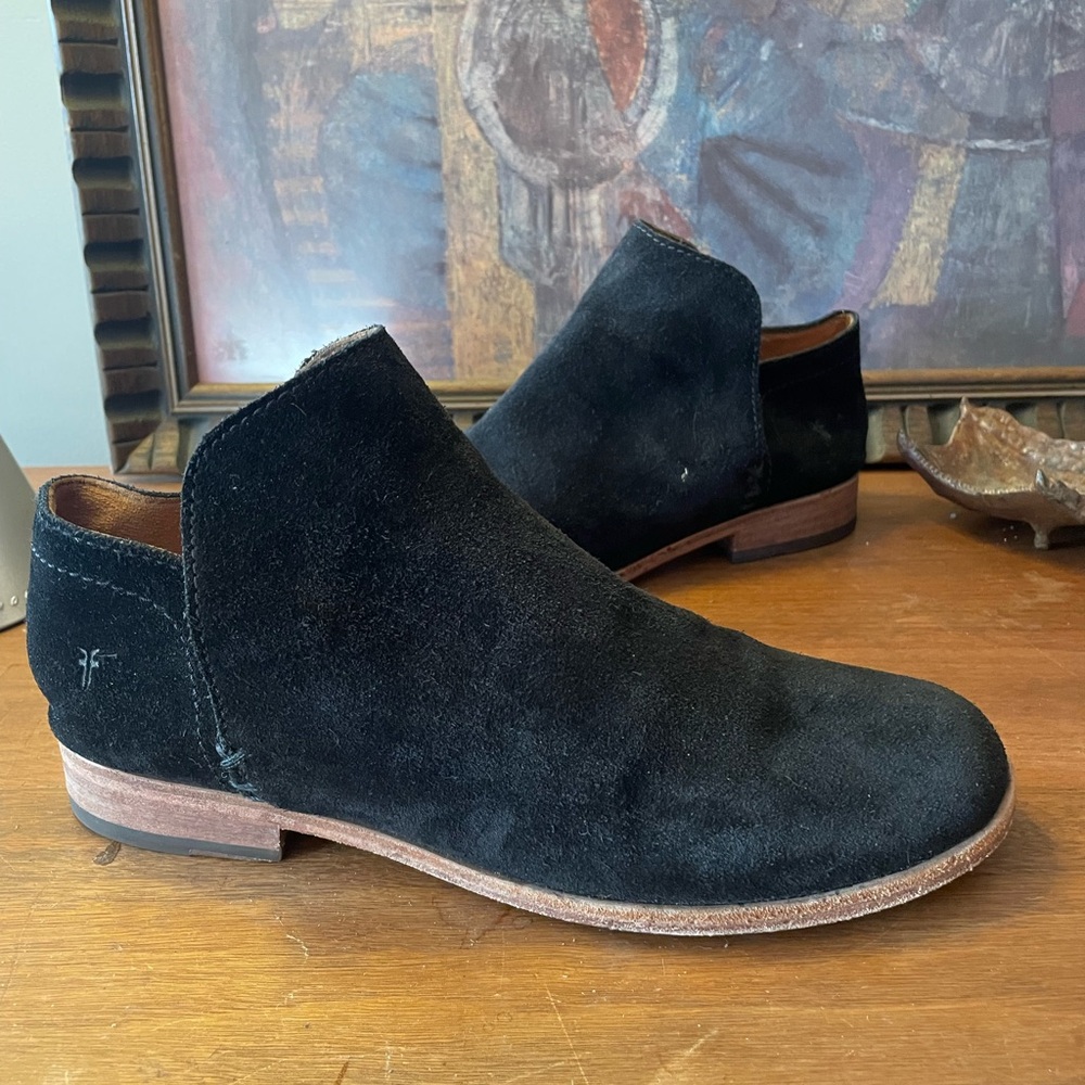 Frye Elyssa Shootie Suede Ankle Bootie Boot